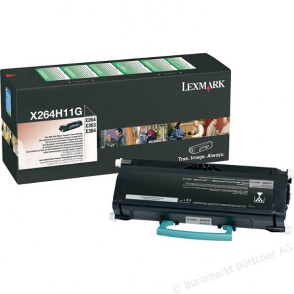 CARTOUCHES LASER LEXMARK X264H11G Noir