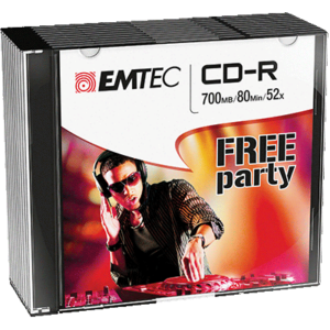 BOITE 10 CDR-80MN 700MO 52X EMTEC REFERENCE ECOC801052SL
