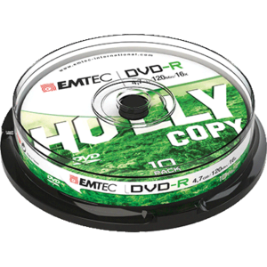 PACK 10 DVD-R 4.7GO 16X EMTEC REFERENCE ECOVR471016CB