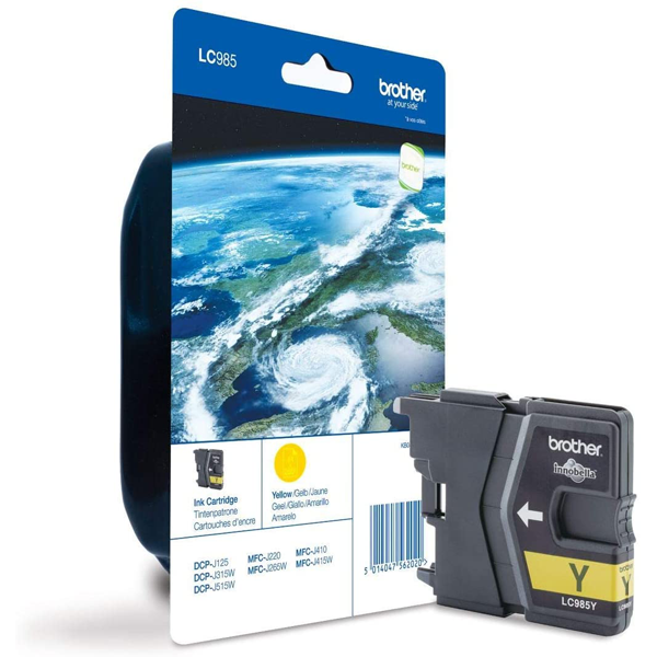 CARTOUCHES JET D'ENCRE BROTHER LC-985Y Jaune