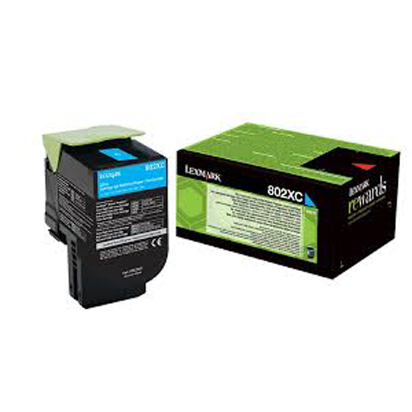 CARTOUCHES LASER LEXMARKS 80C2XC0 Cyan