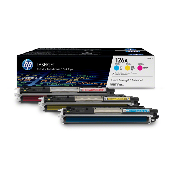 CARTOUCHES LASER HP CF341A Cyan. Magenta. Jaune
