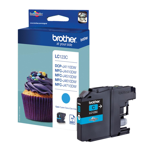 CARTOUCHES JET D'ENCRE BROTHER LC-123C Cyan
