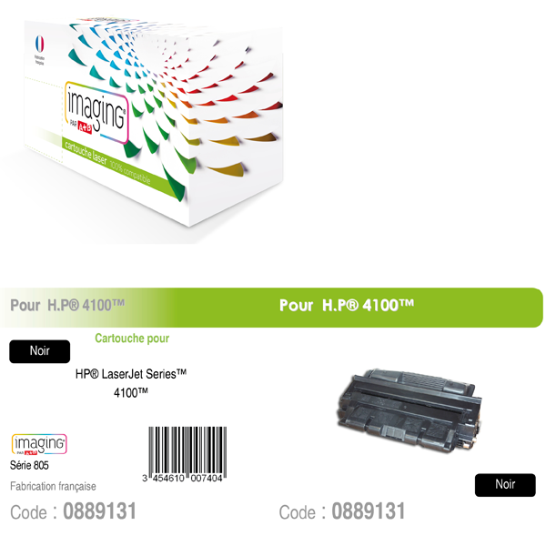 COMPATIBLES LASER MONOCHROME HP C8061X noir