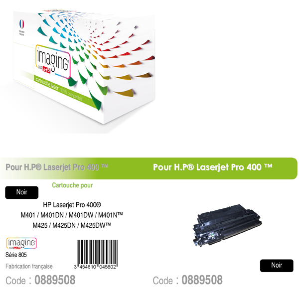 CART IMAGING P/HP LJ PRO 400 NOIR (6900C) TONER