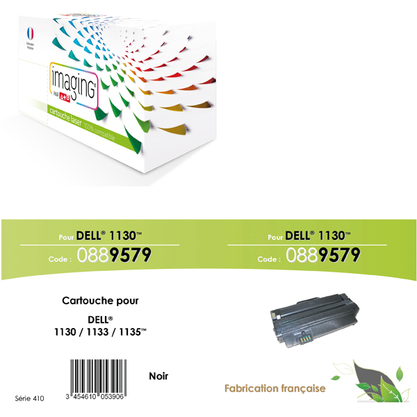 COMPATIBLES LASER MONOCHROME DELL 593-10961 noir