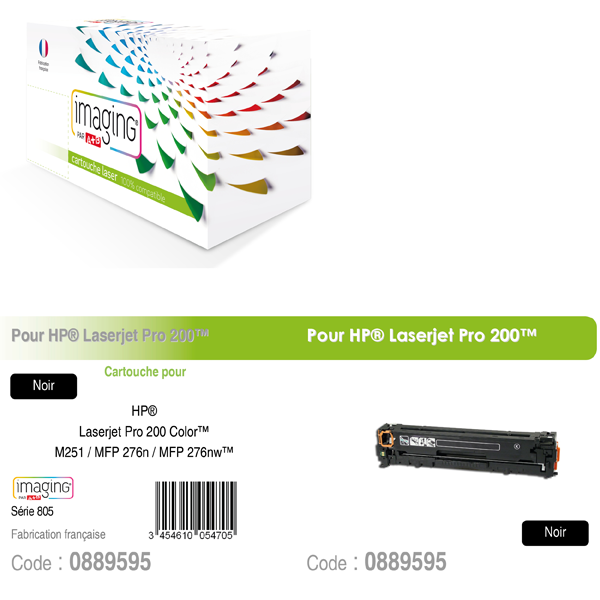 COMPATIBLES LASER COULEUR HP CF210X noir