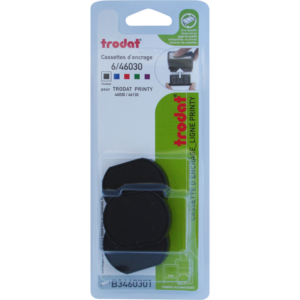 BOITE 3 CASSETTES ENCRAGE TRODAT 6/46030 NOIR - APPAREILS TRODAT PRINTY