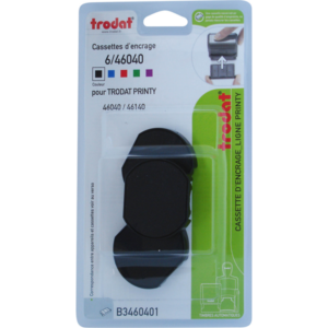 BOITE 3 CASSETTES ENCRAGE TRODAT 6/46040 NOIR - APPAREILS TRODAT PRINTY