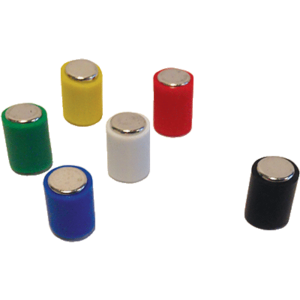 LOT 12 AIMANTS SAFETOOL 6X10MM COLORIS ASSORTIS