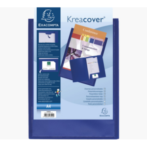 SACHET 10 CHEMISES 2 RABATS KREACOVER A4 BLEU