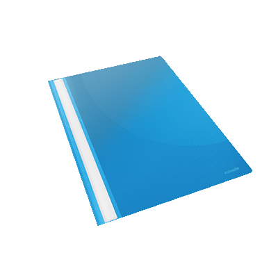BOITE 25 CHEMISES PRESENTATION A LAMELLE BLEU