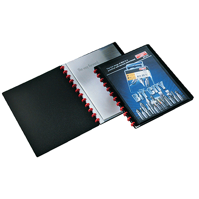 PROTEGE-DOCUMENT DURALOOK EASY PLUS NOIR 20 POCHETTES AMOVIBLES