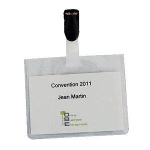 BOITE 25 BADGES PINCE 60X90MM