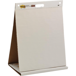 CHEVALET PORTABLE POST-IT TABLE TOP CHART 20 FEUILLES L50 X P8.5 X H58.4CM BLANC
