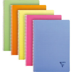 CAHIER RELIURE INTEGRALE LINICOLOR FRESH CLAIREFONTAINE FORMAT 17X22CM SEYES 100 PAGES 90G