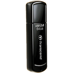 CLE USB 64GO USB 2.0 TRANSCEND JETFLASH 350 NOIR