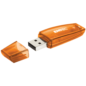 CLE USB 4GO EMTEC C410 COLOR MIX USB 2.0 ORANGE