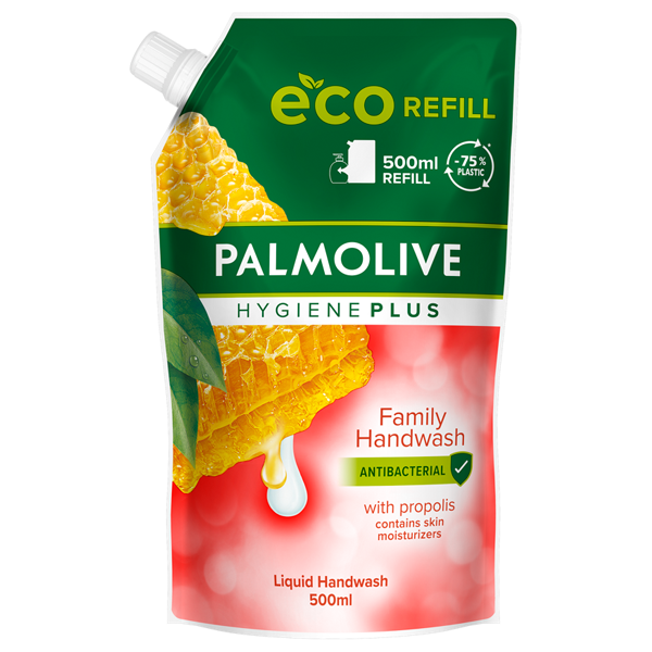 RECHARGE ECO REFILL 500 ML PALMOLIVE DOYPACK HYGIÈNE PLUS G34 ANTIBACTERIEN