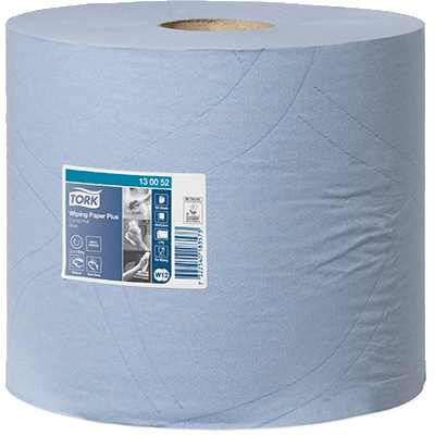 CARTON 2 BOBINES 255MX23.5CM PAPIER ESSUYAGE 2 PLIS BLEU