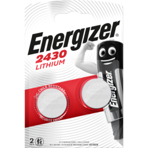 BLISTER 2 PILES LITHIUM CR2430 3V ENERGIZER