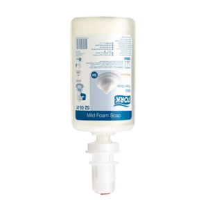 CARTON 6 FLACONS 1 LITRE SAVON MOUSSE DOUX POUR TORK S4