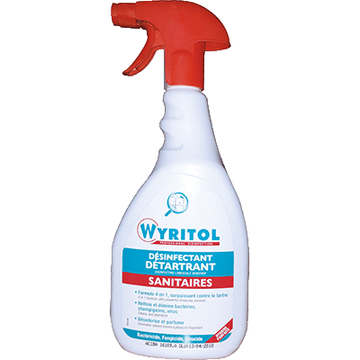 PISTOLET 750ML DESINFECTANT DETARTRANT SANITAIRES WYRITOL