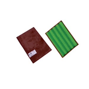 SACHET 2 TAMPONS MEMO PAD MARRON ET VERT