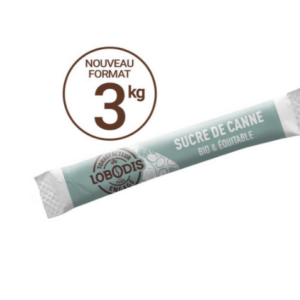 Carton de 1000 bûchettes de sucre Bio - 3g