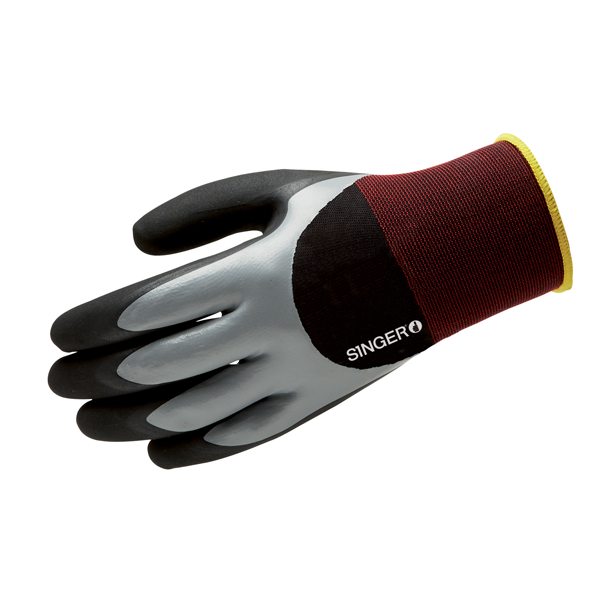 GANTS GRIPTOP NYLON DOUBLE NITRILE TAILLE 9