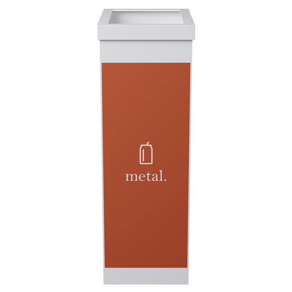 CORBEILLE PAPERFLOW TRI SELECTIF 60L METAL / ORANGE