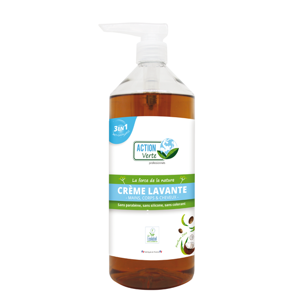 CRÈME LAVANTE MAINS 1L ACTION VERTE NATUREL COCO