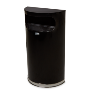 POUBELLE RUBBERMAID DEMI-LUNE 34L NOIRE