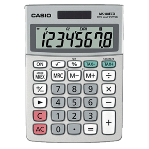 CALCULATRICE BUREAU CASIO MS88 ECO