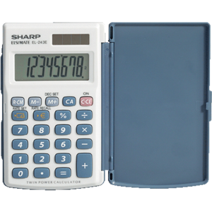 CALCULATRICE POCHE SHARP EL 243 EB