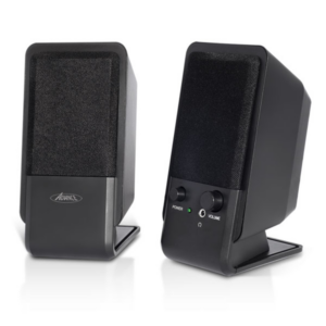 PAIRE ENCEINTES STEREO 2.0 4W NOIRES