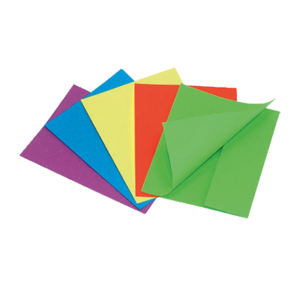 PAQUET 50 CHEMISES ROCK'S 1 RABAT 210G 24X32CM COLORIS ASSORTIS TEINTES VIVES