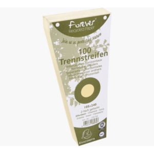 PAQUET 100 INTERCALAIRES FOREVER 180 TRAPEZE 105X240MM CHAMOIS