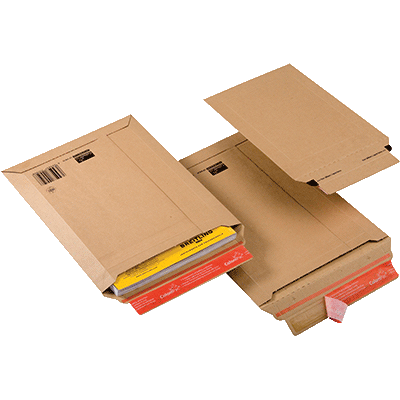 POCHETTE CARTON RIGIDE 250X360X50MM CARTON ONDULE COLOMPAC