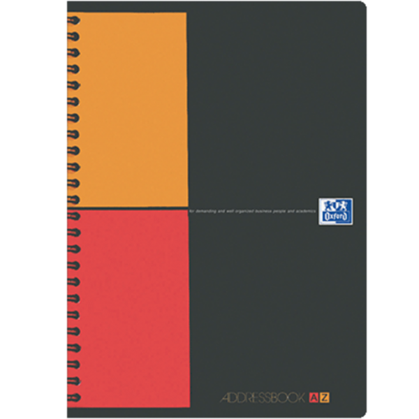 REPERTOIRE ADRESSBOOK OXFORD OFFICE INTERNATIONAL A5 144 PAGES 80G TOUCHES ALPHABETIQUES