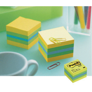 MINI BLOC CUBE POST-IT 400 FEUILLES 51X51MM CITRON