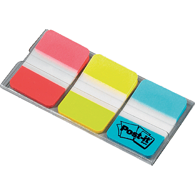 LOT 3 DISTRIBUTEUR DE 22 MARQUE-PAGES 25X44MM COULEURS STANDARDS