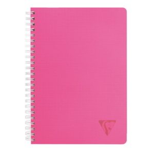 CAHIER RELIURE INTEGRALE LINICOLOR FRESH CLAIREFONTAINE FORMAT 17X22CM QUADRILLE 5X5MM 100 PAGES 90G
