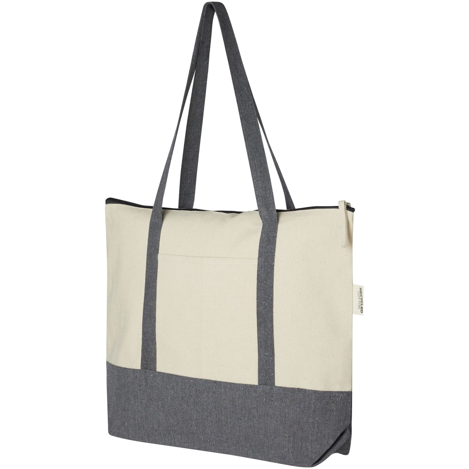 Sac shopping à fermeture éclair 10 L en coton recyclé 320 g/m² Repose