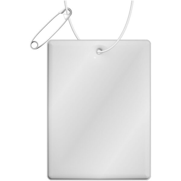 Attache réfléchissante rectangulaire en PVC H-12 RFX, grand modèle