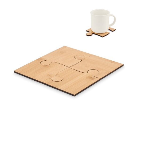 LEPY - Lot de 4 sous-verres puzzle