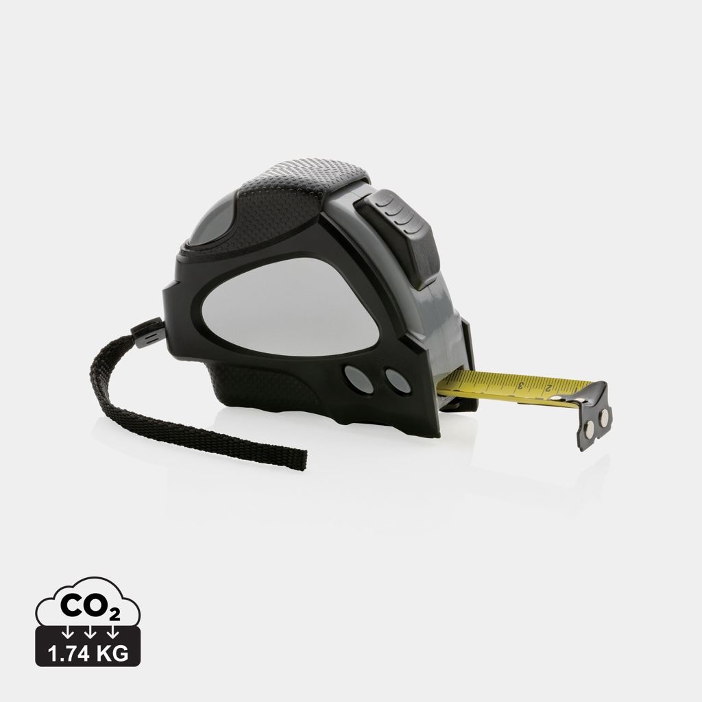 Mètre ruban Auto stop 8M/25mm en plastique recyclé RCS