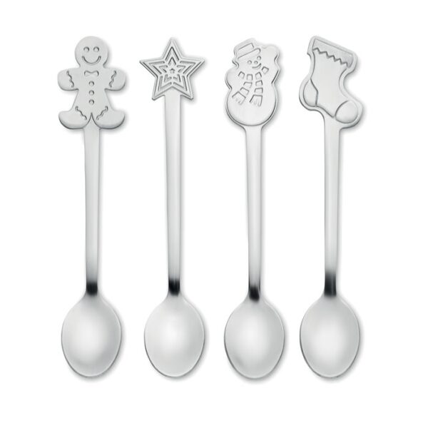 CHIP SET - Set 4 cuillères à thé de Noël